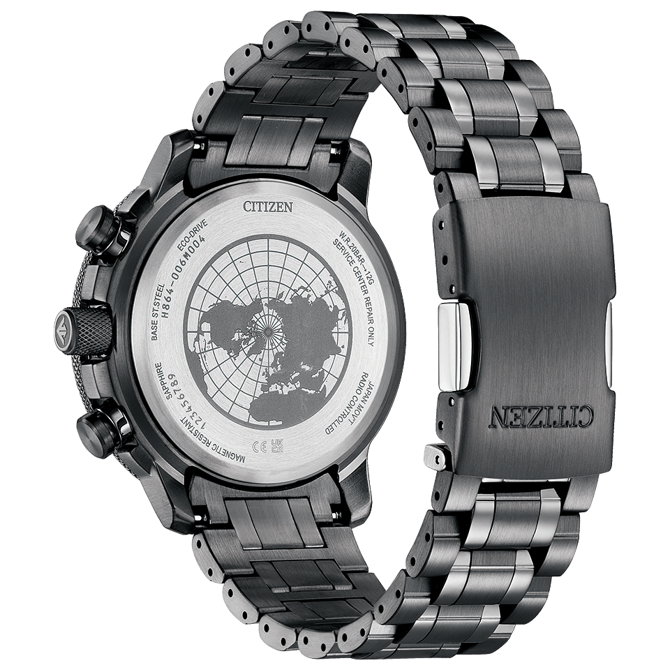 Pre-owned Citizen Promaster Sky By3005-56e Layers Of Time Limited Radio Solar Watch 46mm