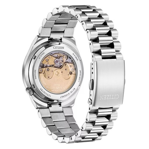 Pre-owned Citizen Nj0151-88x Tsuyosa Automatic Blue Dial Stainless Steel Sapphire Watch