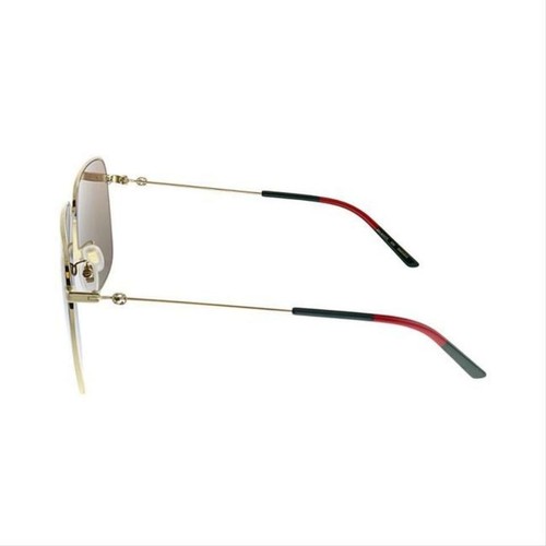 Pre-owned Gucci Gg0394s 002 Square Unisex Sunglasses In Brown