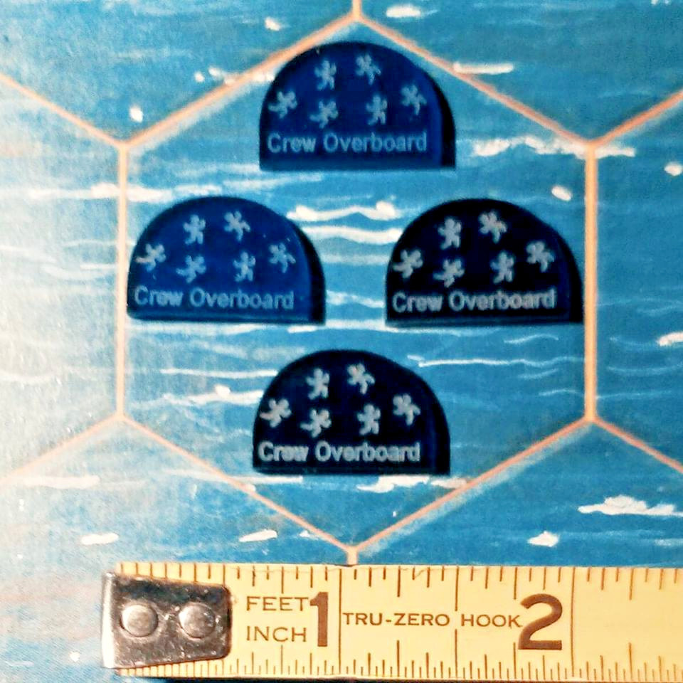 Litko Brand (x4) CREW OVERBOARD Tokens