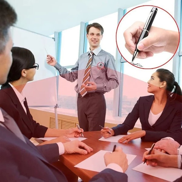 Business meeting in progress with presenter and attentive colleagues.