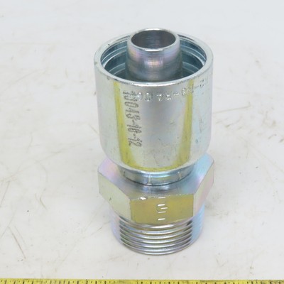 Parker 1J043-16-12 Fitting 3/4'' Hose X 1'' Male Seal-Lok Forseal/O-Ring Face