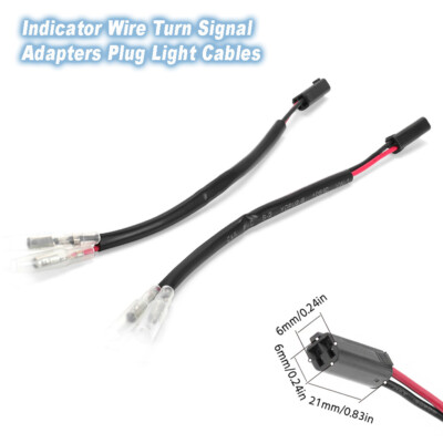 Indicator Wire Turn Signal Adapters Plug Light Cables For SUZUKI GSX-R 600 1000