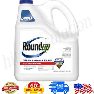 Roundup Concentrate Weed Killer - Trees, Driveways, Walkways 1.25 Gallons