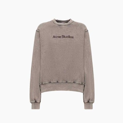 Pre-owned Acne Studios Blurred Logo Sweatshirt In Gray