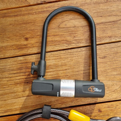 Via Velo Fahrrad-Bügelschloss mit Kabel NEU