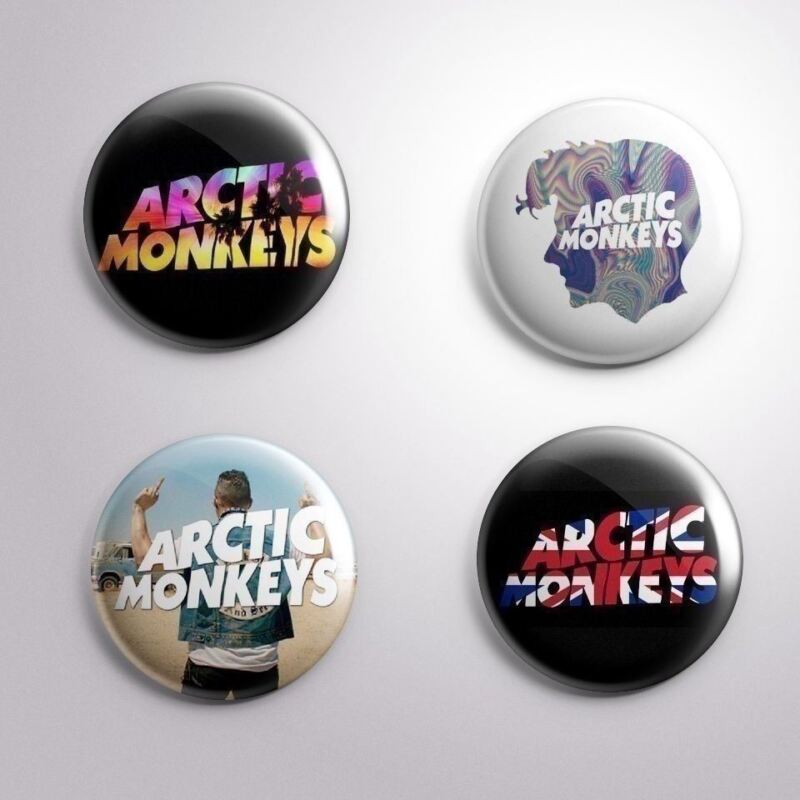 4 ARCTIC MONKEYS - Pinbacks Badges Buttons 1" 25mm