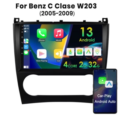 9''for Mercedes Benz C-Class W203 2004-2007 Android 13 GPS Car Stereo Radio 2+32G