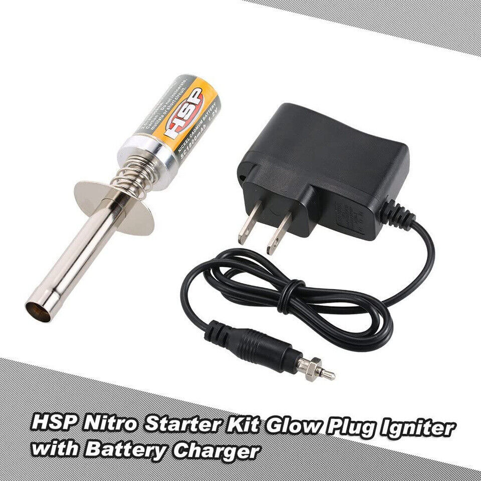 1/2PCS Nitro Starter Kit Glow Plug Igniter with Charger for 