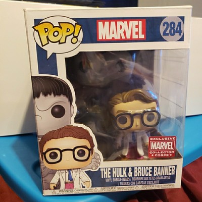 Funko Pop! The Hulk & Bruce Banner #284 MCC Marvel Collector Corps Exclusive
