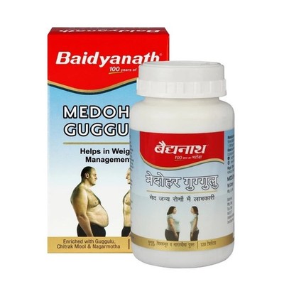 Ayurvedic Weight Management , Metabolism Booster, Medohar Guggulu Tablets-120Tab