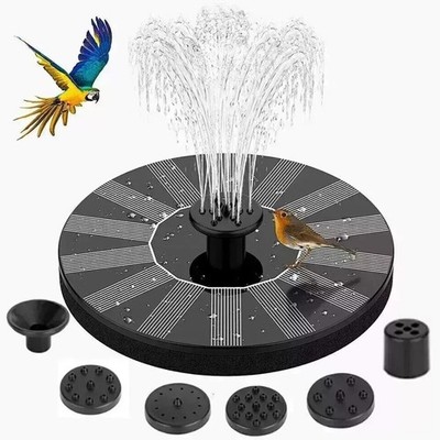 Solar Fountain Floating Pump Water Feature Garden Pool Bird Bath Pond Outdoor UK