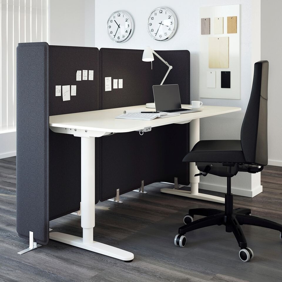 Ikea Bekant Sit/Stand Office Desk White Electrically Height