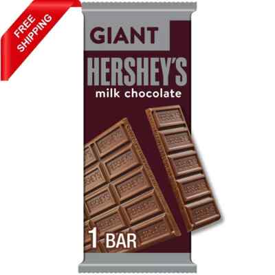 Hershey's Milk Chocolate Giant Candy, Bar 7.56 oz, 25 Pieces