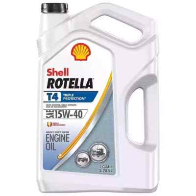 Shell Rotella T4 Triple Protection SAE 15W-40 Diesel Motor Oil 1 Gal.