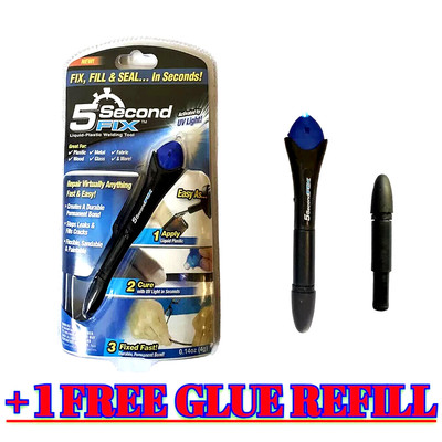5 Second Fix UV Light Fix Liquid Glass Welding Compound Glue Repair Tool Pen