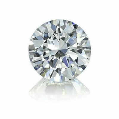 4 Ct Natural White Diamond Round Cut VVS1 D Grade Certified D1