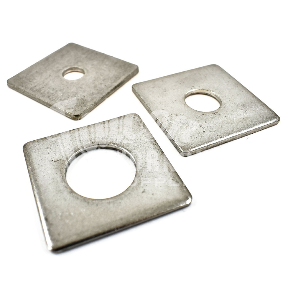 Professionele uitruisting Square Plate Washers M10 M12 50mm x 3mm A2