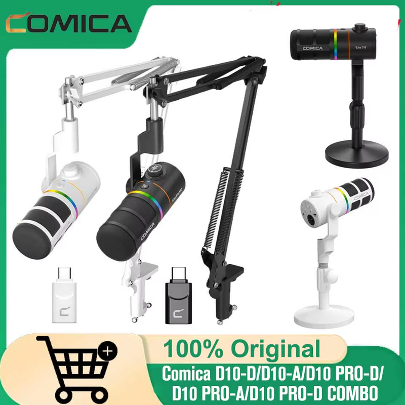 EJoy D10 / D10 PRO/ D10 PRO Combo RGB Cardioid Dynamic Wireless Microphone for L