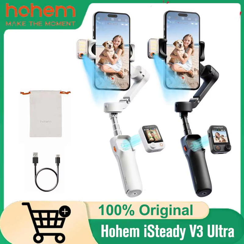 isteady V3 Ultra Smartphone Stabilizer Ai Face Tracking 3-Axis Phone Gimbal Buil