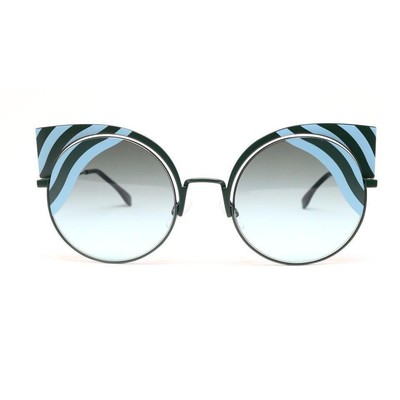 FENDI FENDI 0215S-0KCEQ (NO CASE) BLUE/GREEN SUNGLASSES