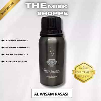 The Misk Shoppe AL WISAM RASASI Long Attar oil Concentrated Perfume Oil 100gm