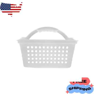 Mainstays Small Portable Shower Caddy Frost Plastic Fast Free Shipping