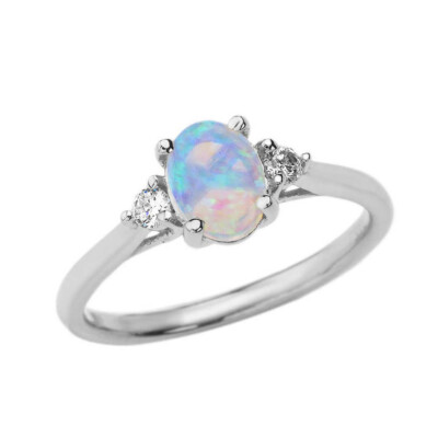 Pre-owned Fdj October Birthstone And White Topaz Promise Ring In Gold (yellow/rose/white) In Yellow Gold