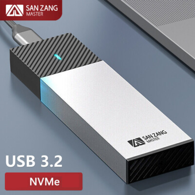 M2 SSD Hard Case NVME PCIe Enclosure M.2 to USB Type C 3.2 GEN2 M Key Adapter