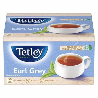 Tetley Earl Grey, aromatisierter Tee 100 g (2 g x 50), kostenloser Versand...