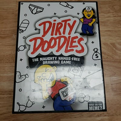 WHAT DO YOU MEME? Dirty Doodles -  The Naughty Hands-Free Drawing Party Game