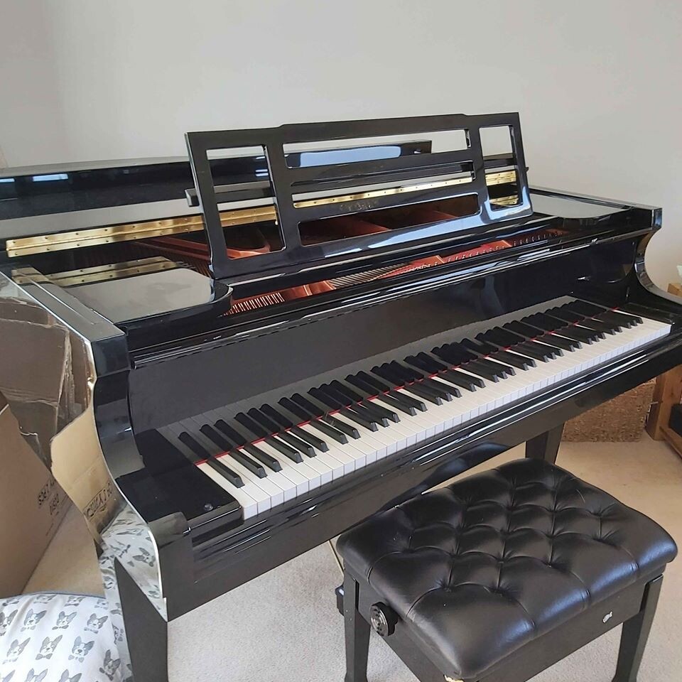 Feurich 151 Professional III Black Baby Grand Piano