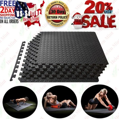 16 Tiles Total American Floor Mats Fit Lock 3 8 Inch Heavy Duty