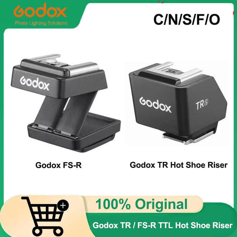 Godox TR Hot Shoe Riser for iT30Pro iT20 iT22 iM20 iM30 Flash, Godox FS-R Foldab