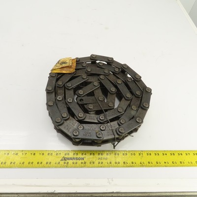 Rexnord S188 Carbon Steel Elevator Chain 2.609'' Pitch 9' OAL 2740 lb/ft 0.5'' Pin