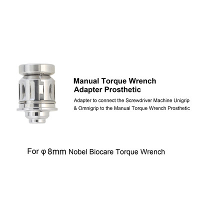 Universal Implant Torque Wrench Adapter 8mm for Nobel Biocare Manual Ratchet
