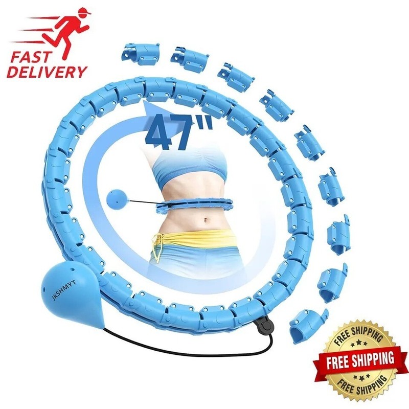 Infinity Hoop Fit Plus Size 47", Weighted Hula Hoops for