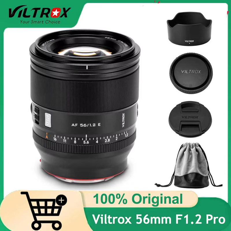 56mm F1.2 Pro APS-C Lens Autofocus Large Aperture Prime Lens for Sony E-Mount ZV
