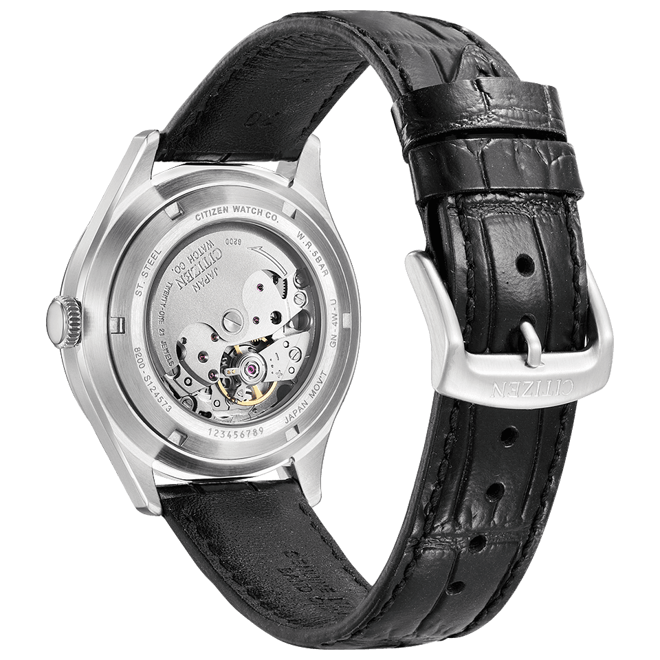 Pre-owned Citizen Collection, Watch, Nh8390-20h, Calf Leather Beautiful Tablet Type