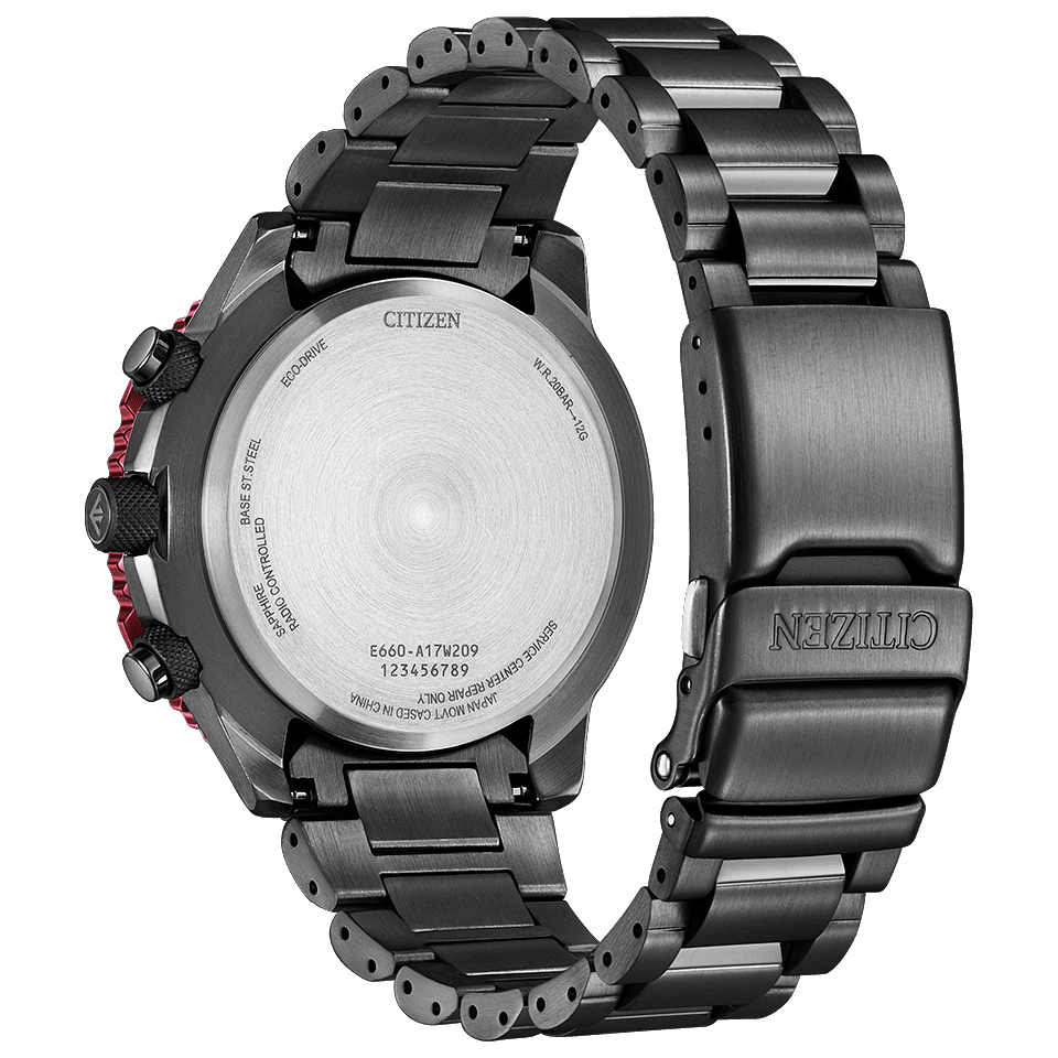 Pre-owned Citizen Promaster Sky Cb5009-55e Eco-drive Radio Solar Watch Black Dial 45.9mm
