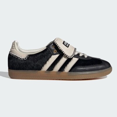 IE0580 Wales Bonner adidas Samba Pony Tonal Low Core Black Cream White (Men's)