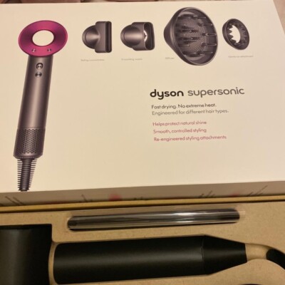 New Dyson Supersonic Hair Dryer Iron & Fuchsia HD03 IN SEALED BOX 2Yr Warranty