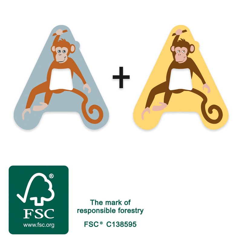 Abc - Holzbuchstaben / Tierbuchstaben / Kinderzimmer  / Namen / Legler