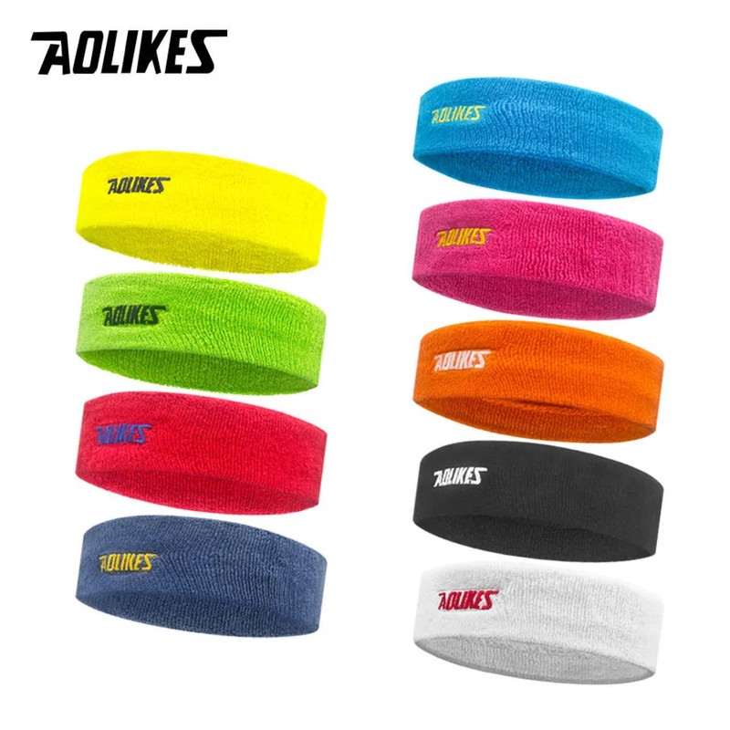 High Quality Cotton Sweat Headband for Men Sweatband Women Yoga Hair Bands Head