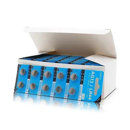 50/100 Pz AG13 LR44 A76 357 357A LR1154 SR1154 SR44 1.55V Batteria
