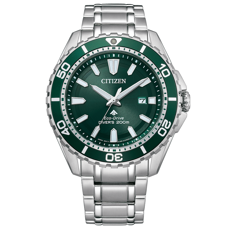 Pre-owned Citizen Collection, Marine Watch, Bn0199-53x, Stainless Steel Push Type