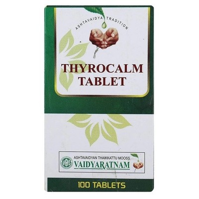 Vaidyaratnam Thyrocalm 100 Tablet pure ayurvedic with free shipping