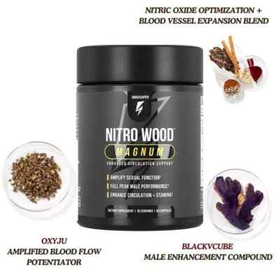 Nitro Wood MAGNUM InnoSupps Enhance Male Blood Flow Sexual Stamina Performance