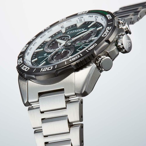 Pre-owned Citizen Cb5034-91w [promaster Eco Drive Land Series Direct Flight]