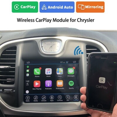 Wireless Apple CarPlay Android Auto Solution For Chysler 300 With Uconnect 8.4N